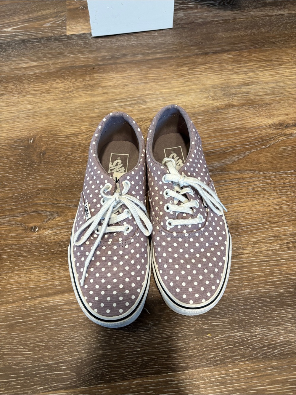 Vans Mauve Polka Dot Canvas Low-Top Sneakers